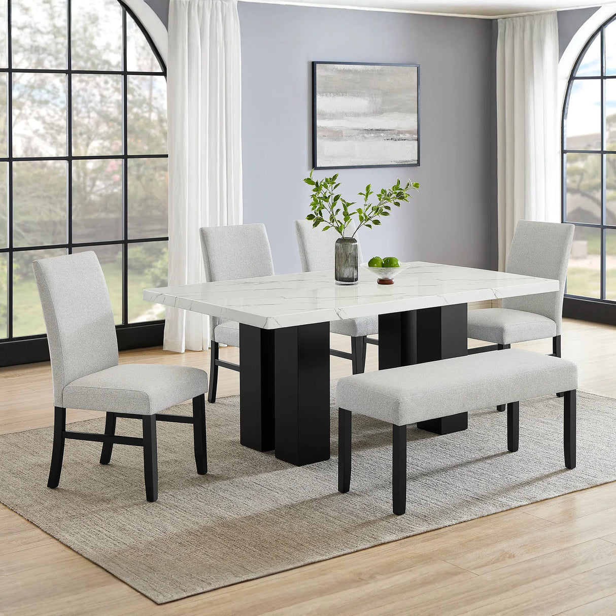 Parkside Dining Group - Faux Marble Top | Ocean Furniture Tampa