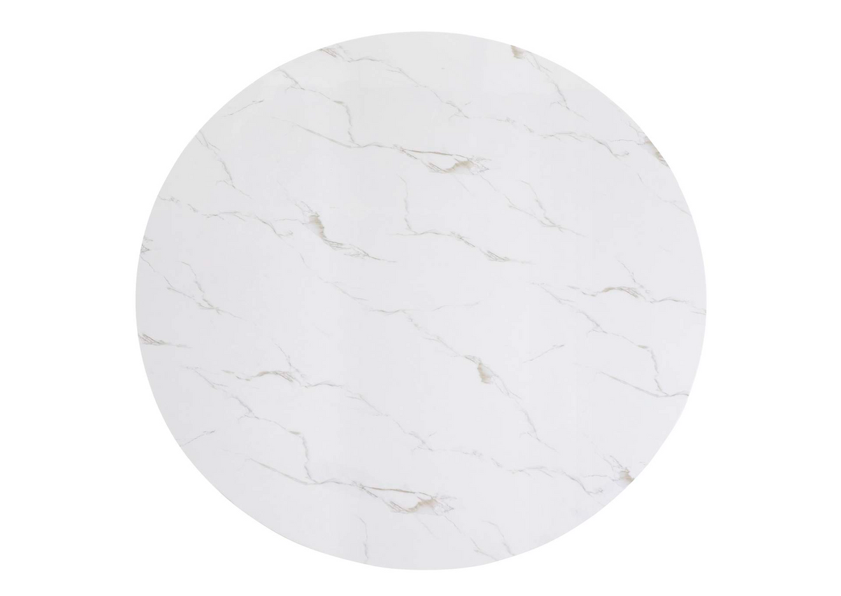Vance Round Dining Set - Faux Marble Table | Ocean Furniture Tampa