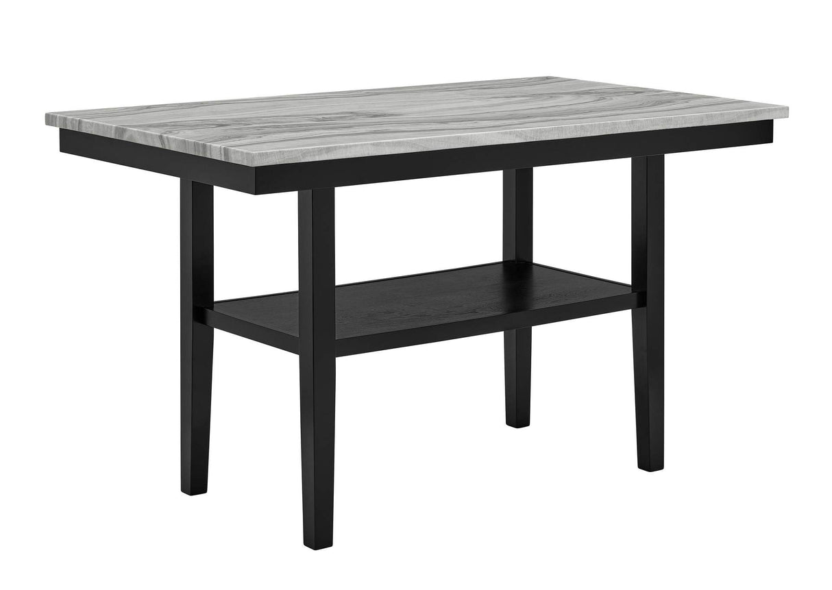 Marbel 6-Piece Faux Marble Counter Height Dining Set | Tampa, Orlando & Fort Myers | $799