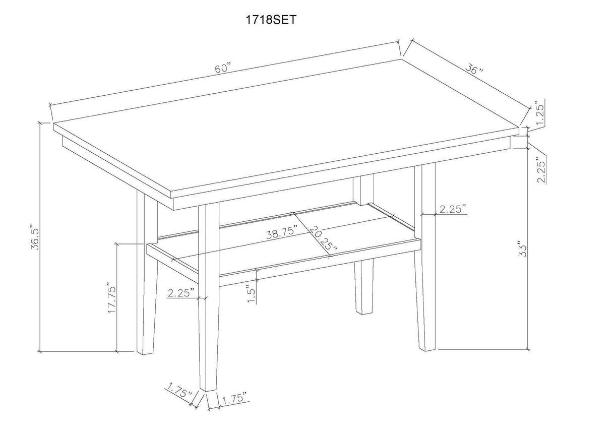 Marbel 6-Piece Faux Marble Counter Height Dining Set | Tampa, Orlando & Fort Myers | $799