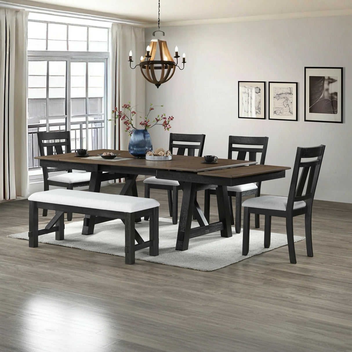 Maribelle Dining Set - Wheat Charcoal | Ocean Furniture Tampa