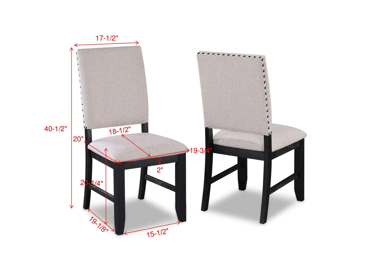 Regent Dining Group 6-Piece - Charcoal Finish | Ocean Furniture Tampa