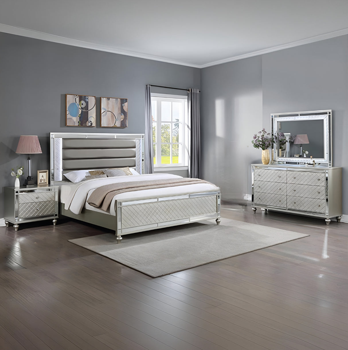 Cristian 4-Piece Bedroom Set - Furniture Outlet