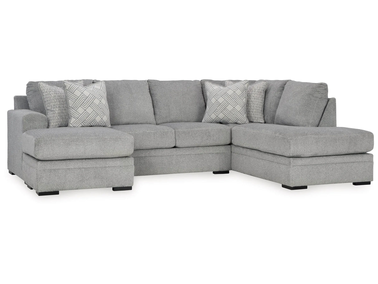 Casselbury 2-Piece Sectional with Chaise - Modern Gray | Ocean Furniture Tampa