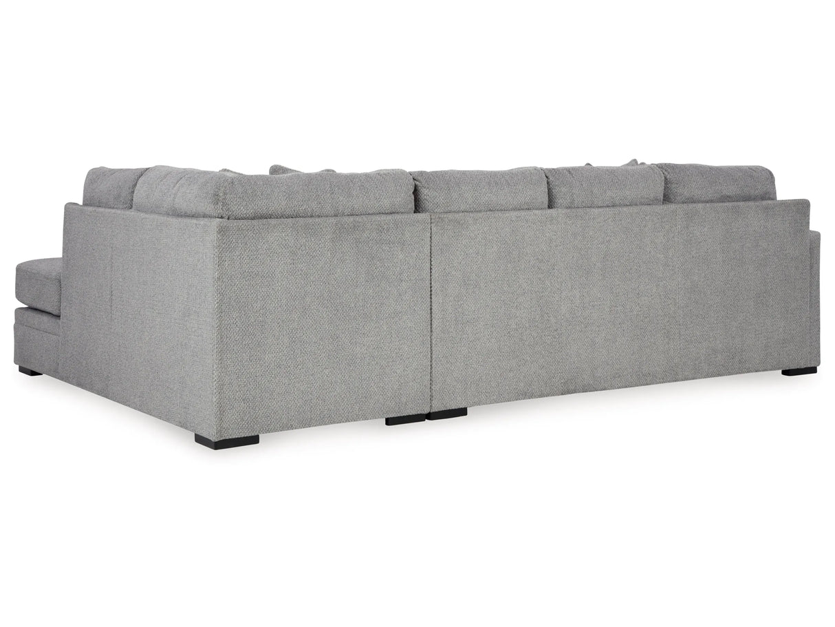 Casselbury 2-Piece Sectional with Chaise - Modern Gray | Ocean Furniture Tampa