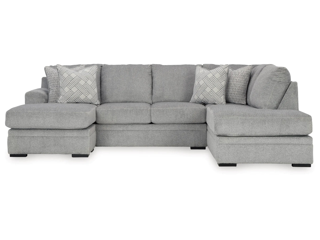 Casselbury 2-Piece Sectional with Chaise - Modern Gray | Ocean Furniture Tampa