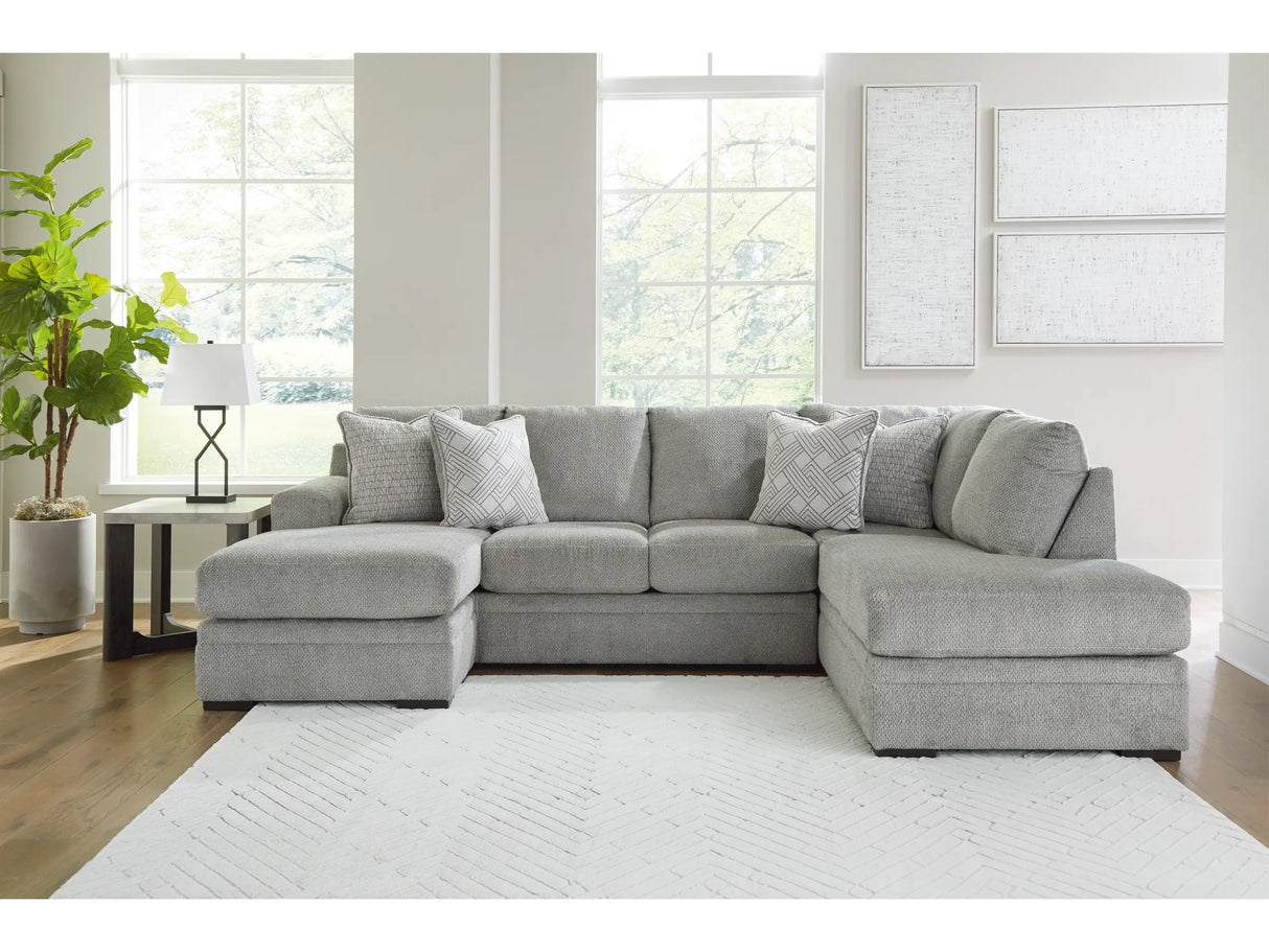 Casselbury 2-Piece Sectional with Chaise - Modern Gray | Ocean Furniture Tampa