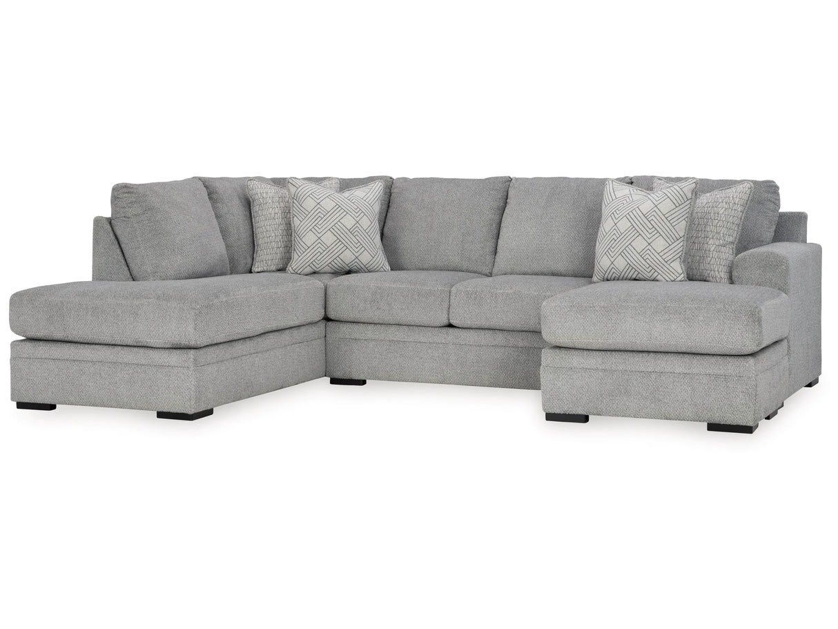 Casselbury 2-Piece Sectional with Chaise - Modern Gray | Ocean Furniture Tampa