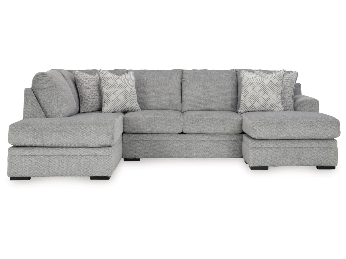 Casselbury 2-Piece Sectional with Chaise - Modern Gray | Ocean Furniture Tampa