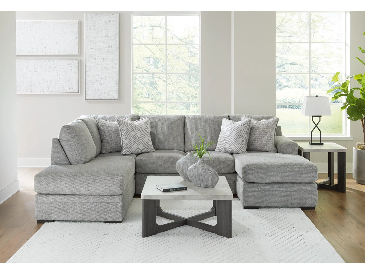 Casselbury 2-Piece Sectional with Chaise - Modern Gray | Ocean Furniture Tampa