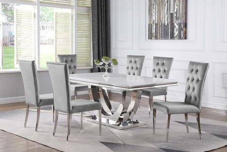 Kerwin Marble Dining Set - Furniture Store