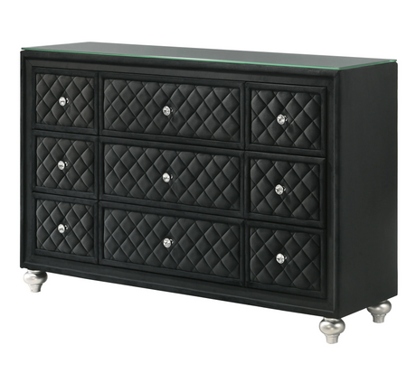 Cameo Black Panel Bedroom Set - Modern Furniture Tampa