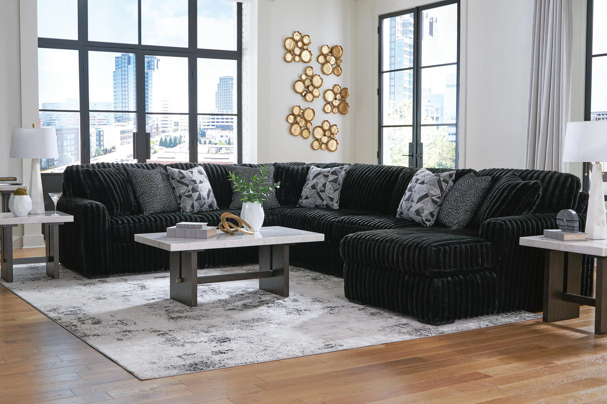 Midnight-Madness Corduroy Sectional Set | Tampa, Orlando & Fort Myers | From $1,199
