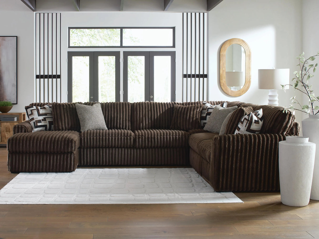 Midnight-Madness Corduroy Sectional Set | Tampa, Orlando & Fort Myers | From $1,199