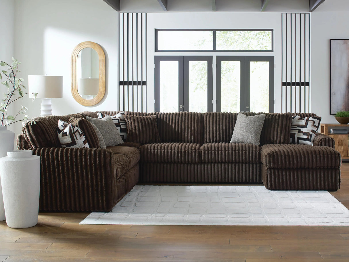 Midnight-Madness Corduroy Sectional Set | Tampa, Orlando & Fort Myers | From $1,199