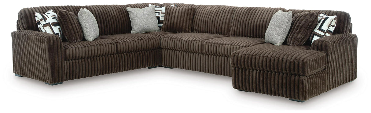 Midnight-Madness Corduroy Sectional Set | Tampa, Orlando & Fort Myers | From $1,199