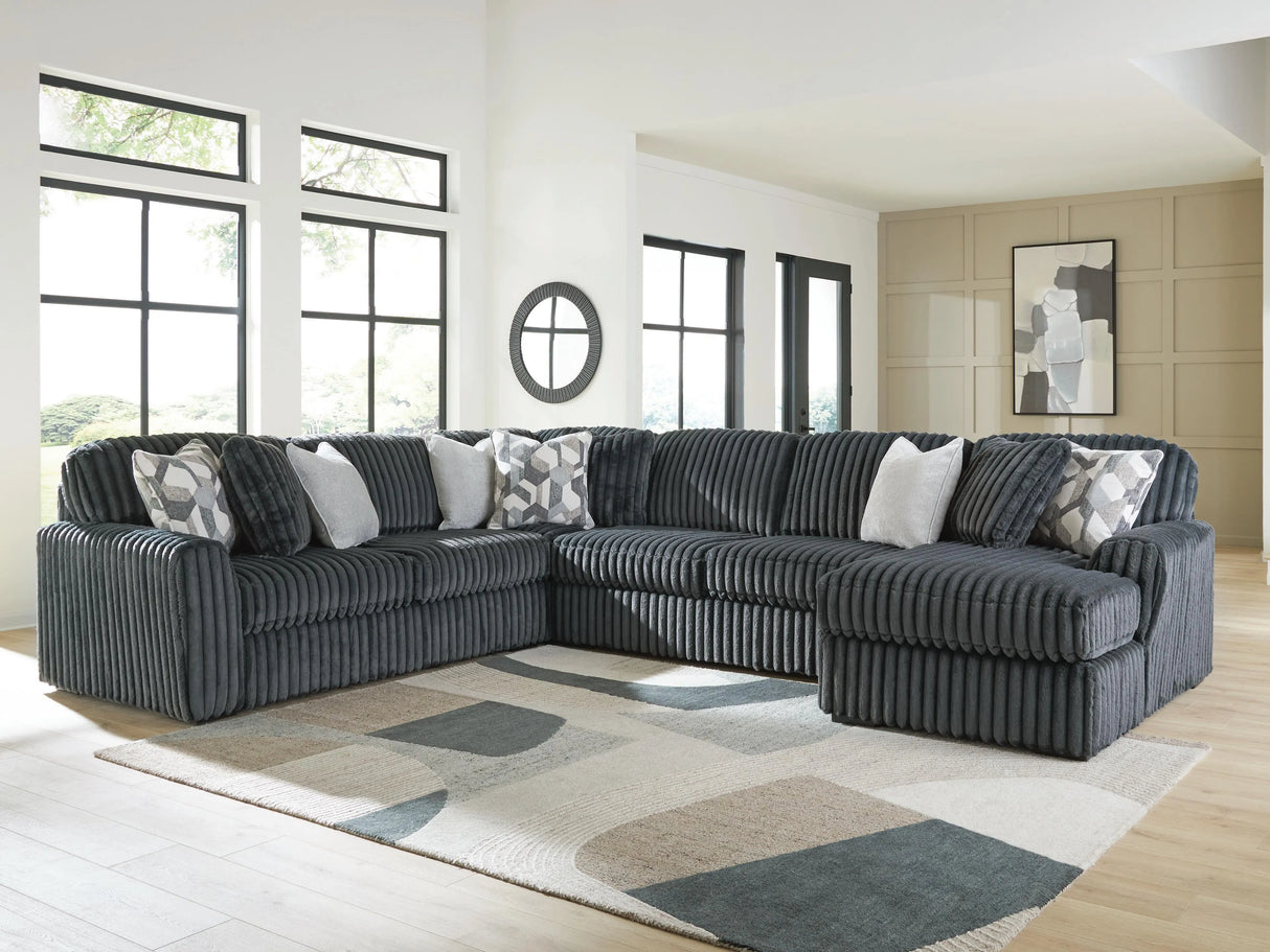 Midnight-Madness Corduroy Sectional Set | Tampa, Orlando & Fort Myers | From $1,199