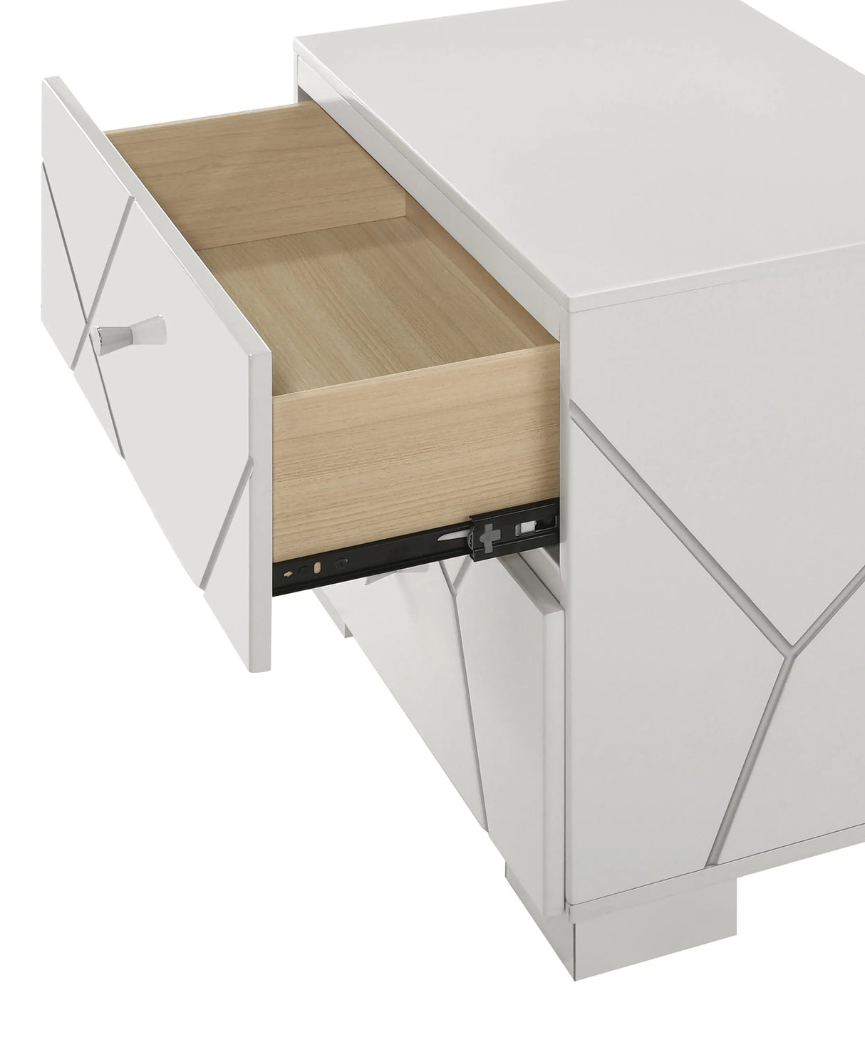 Ayla Modern White Bedroom Set with LED | Ocean Furniture Tampa