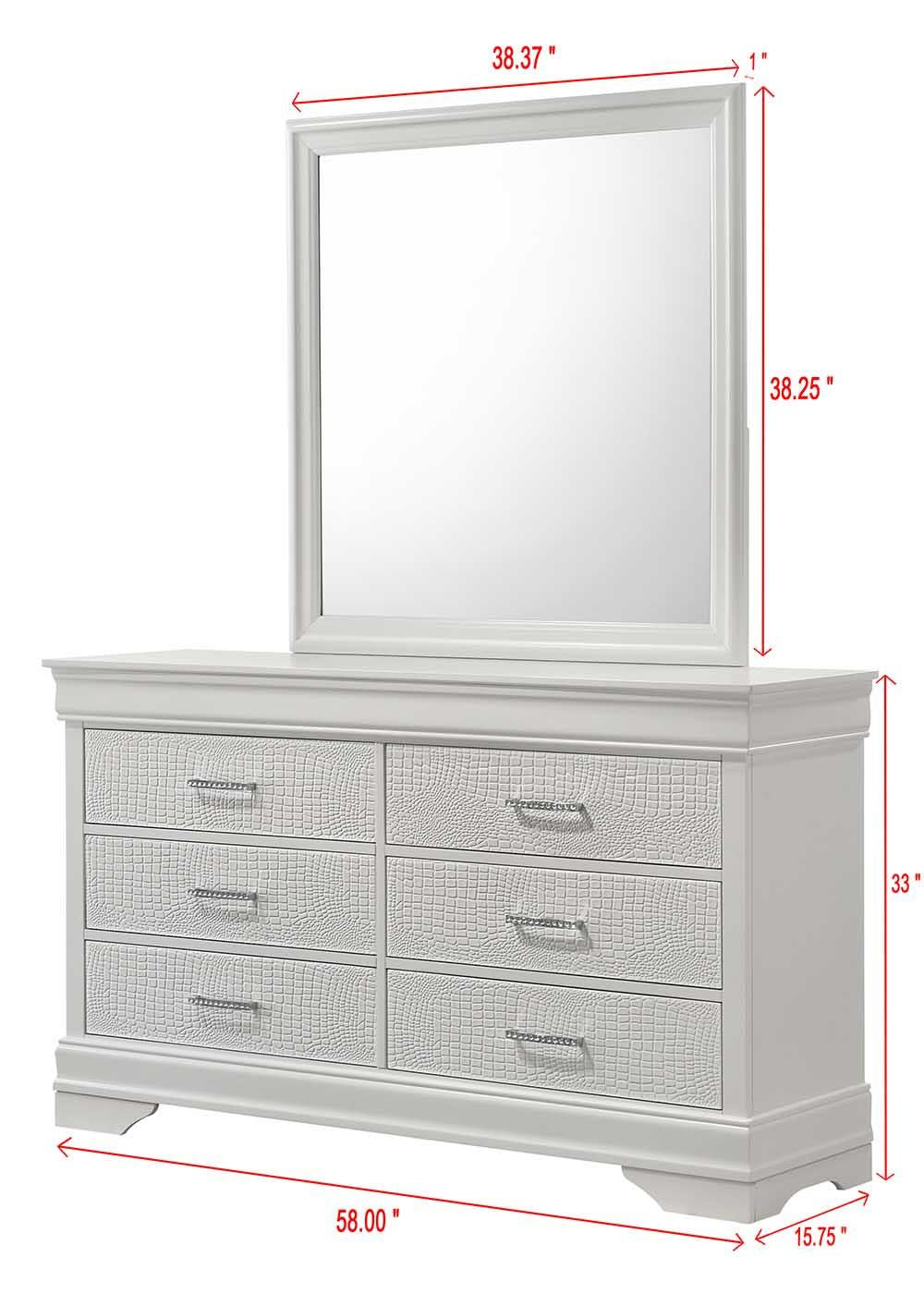 Perla 4-Piece Bedroom Set - Tampa