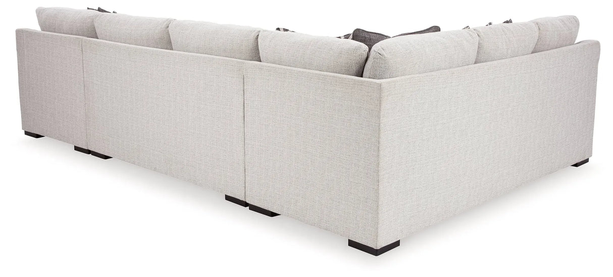 Koralynn 3-Piece Sectional with Chaise - Performance Fabric | Furniture Store