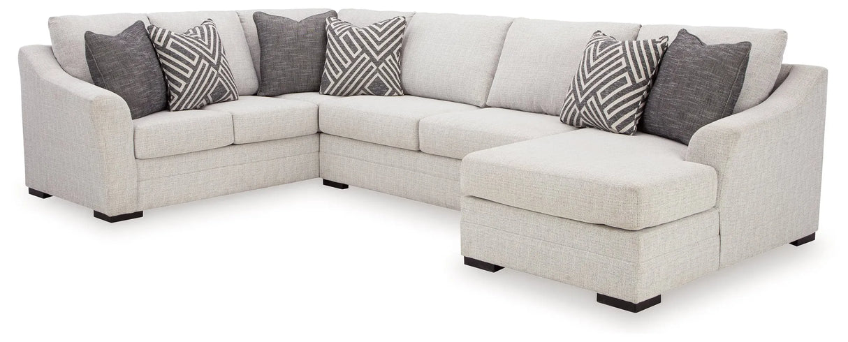 Koralynn 3-Piece Sectional with Chaise - Performance Fabric | Furniture Store