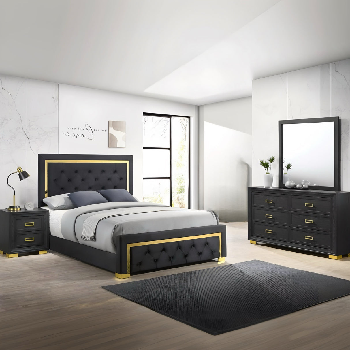 Pepe 4-Piece Bedroom Set - Furniture Store Outlet