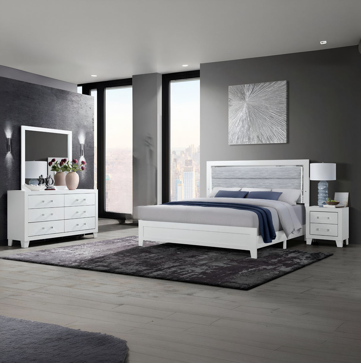 Luccia 4-Piece Bedroom Set - Furniture Store Outlet
