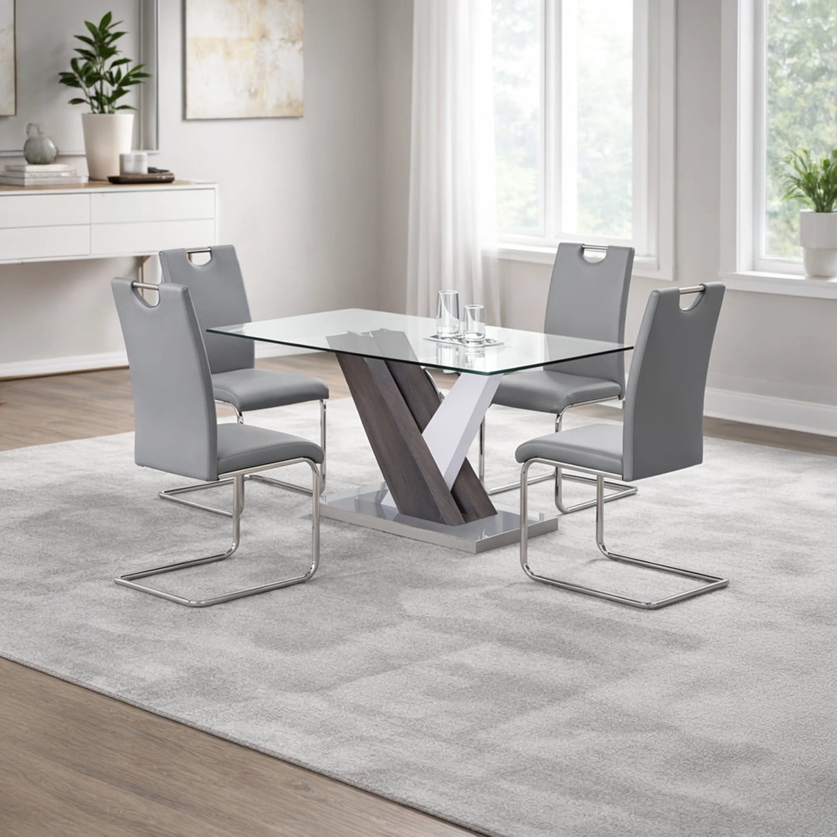 Ocean Modern Glass Dining Set | Tampa, Orlando & Fort Myers Store | From $999