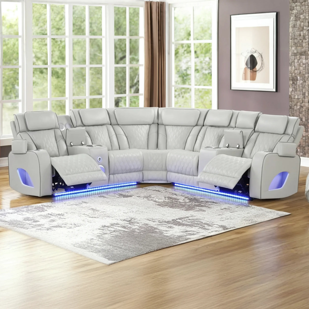 Fortuner Ice Power Reclining Sectional - Ocean Furniture Tampa
