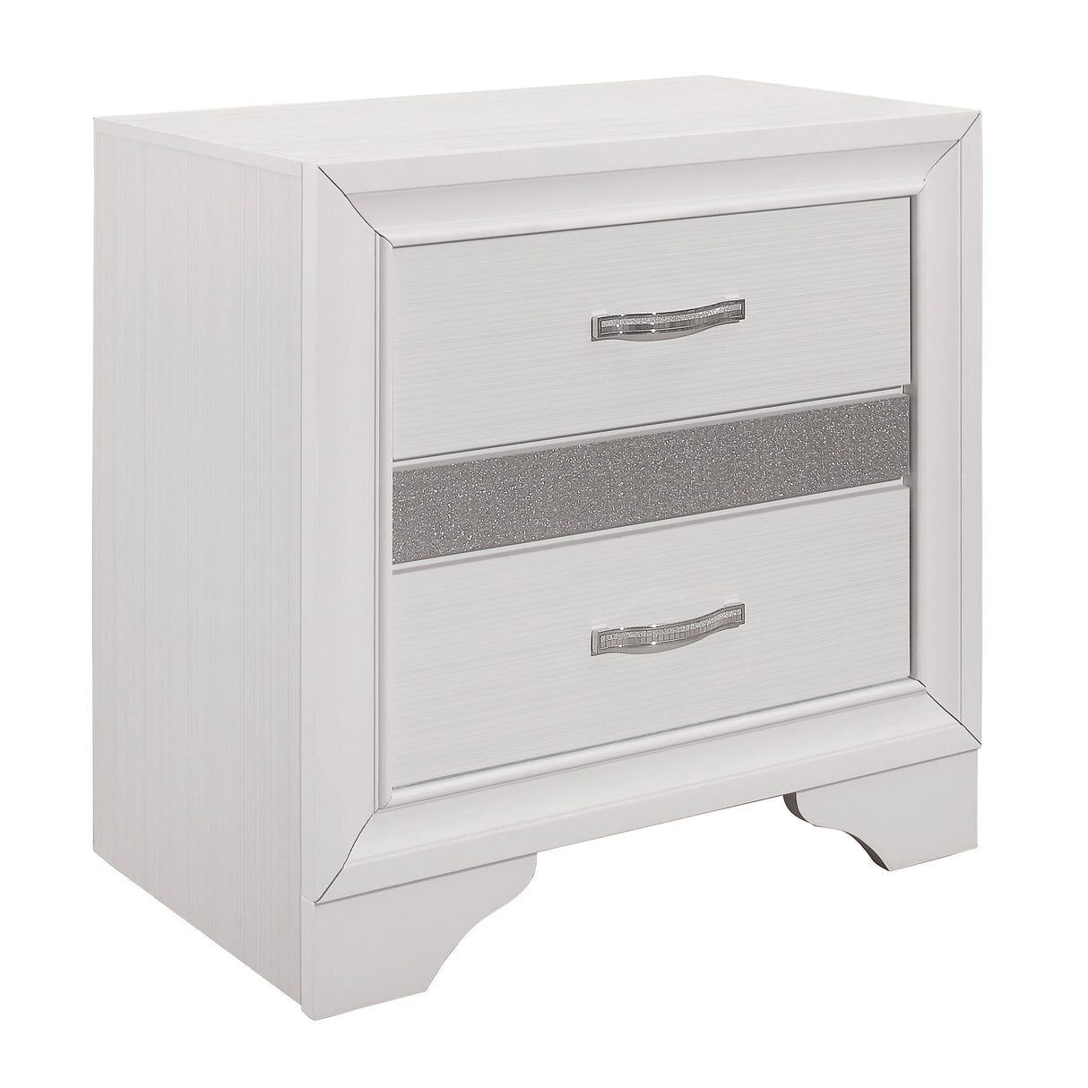Luster White Bedroom Set - Modern Glam | Ocean Furniture