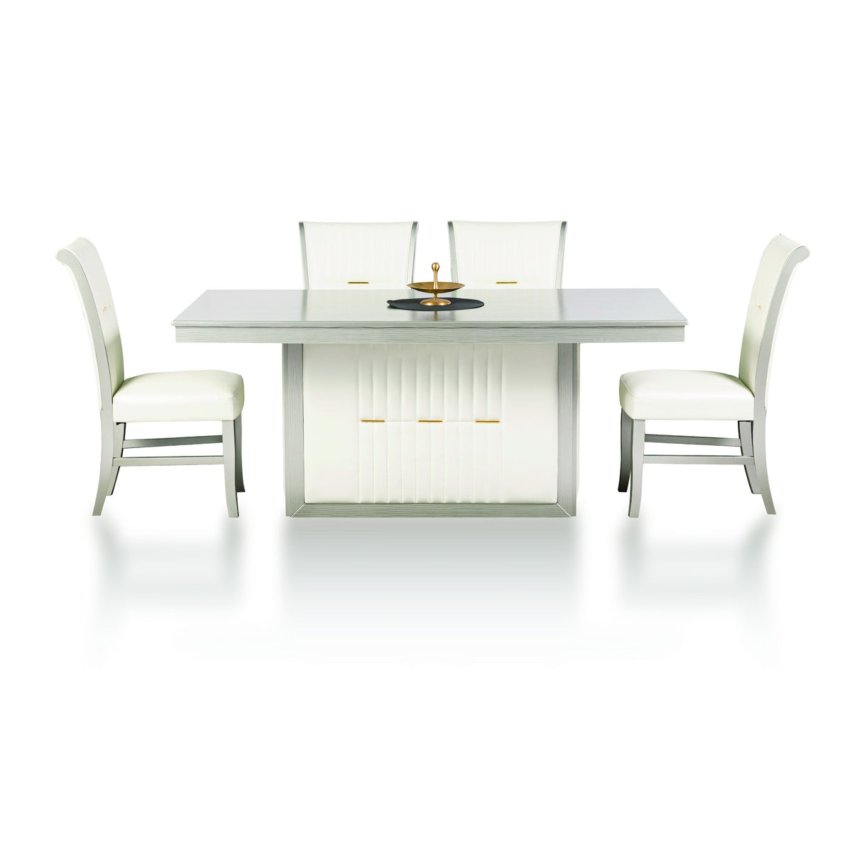 Mozart 7-Piece Dining Set | Champagne, Black & White | Tampa, Orlando & Fort Myers | $1,199