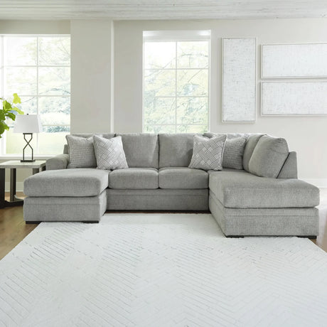 Casselbury 2-Piece Sectional with Chaise - Modern Gray | Ocean Furniture Tampa