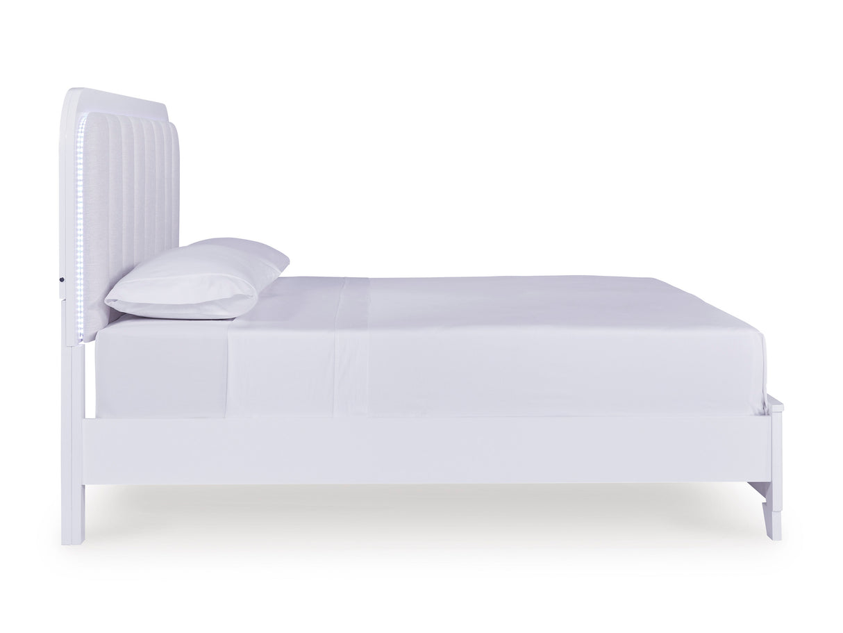 Jarlee Modern White Bedroom Set with LED Lighting | Tampa, Orlando & Fort Myers Store