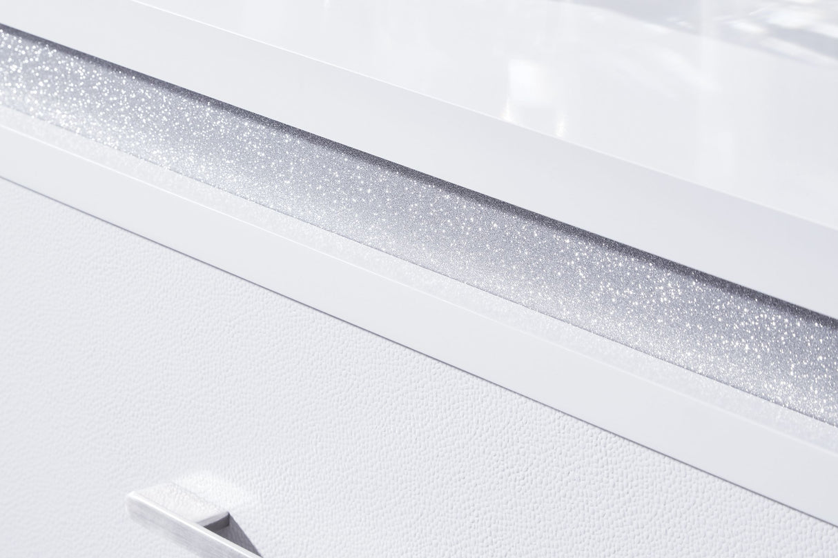 Jarlee Modern White Bedroom Set with LED Lighting | Tampa, Orlando & Fort Myers Store