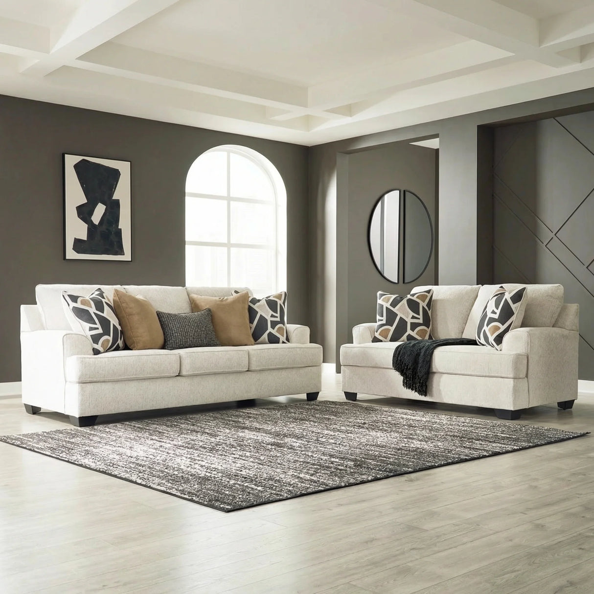 Heartcort Sofa and Loveseat in Quartz | Living Room Set in Tampa, Orlando & Fort Myers