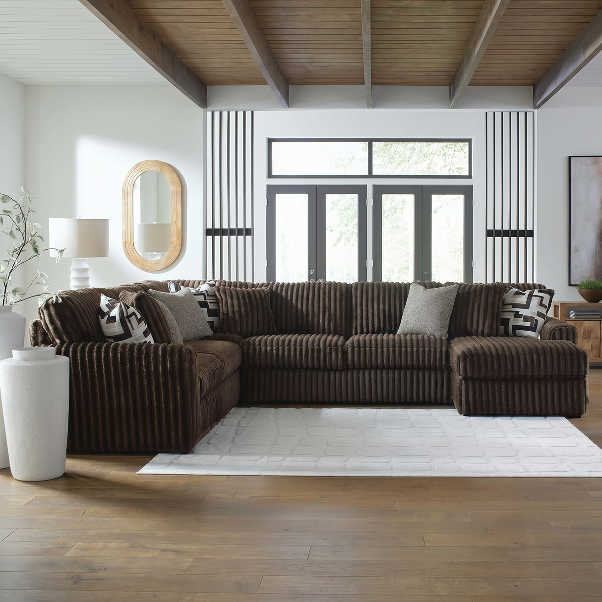 Midnight-Madness Corduroy Sectional Set | Tampa, Orlando & Fort Myers | From $1,199