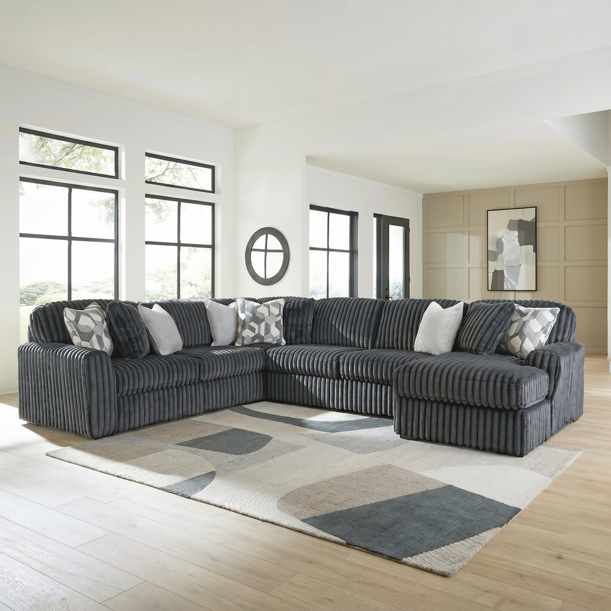 Midnight-Madness Corduroy Sectional Set | Tampa, Orlando & Fort Myers | From $1,199