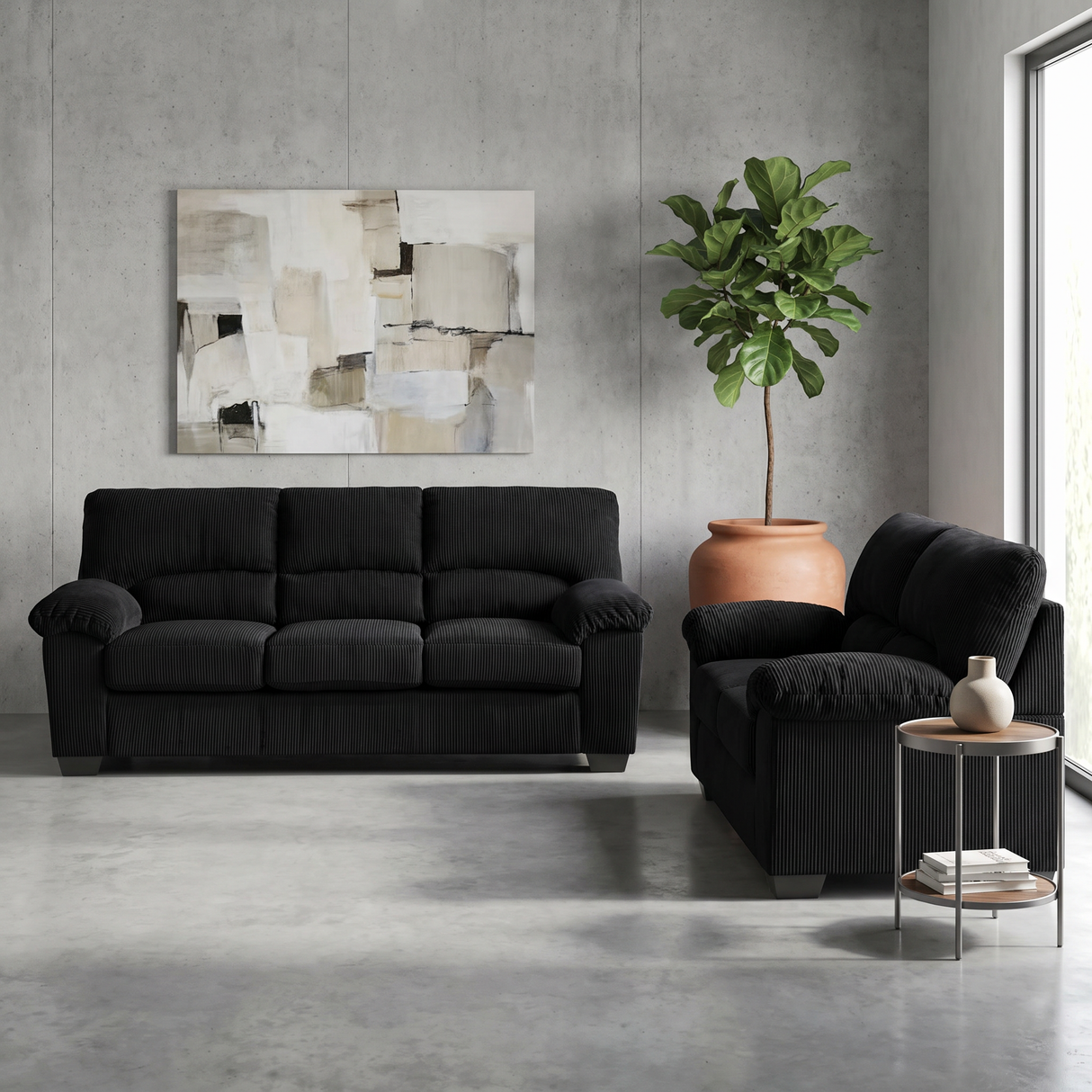 SimpleJoy 2-Piece Sofa & Loveseat Set | Tampa, Orlando & Fort Myers | $999