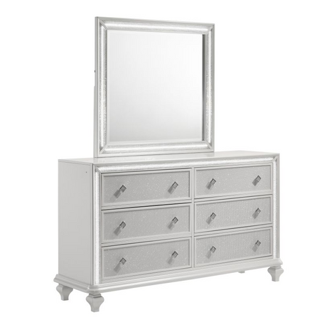 Stardust White Panel Bedroom Set - Modern Glam in Tampa