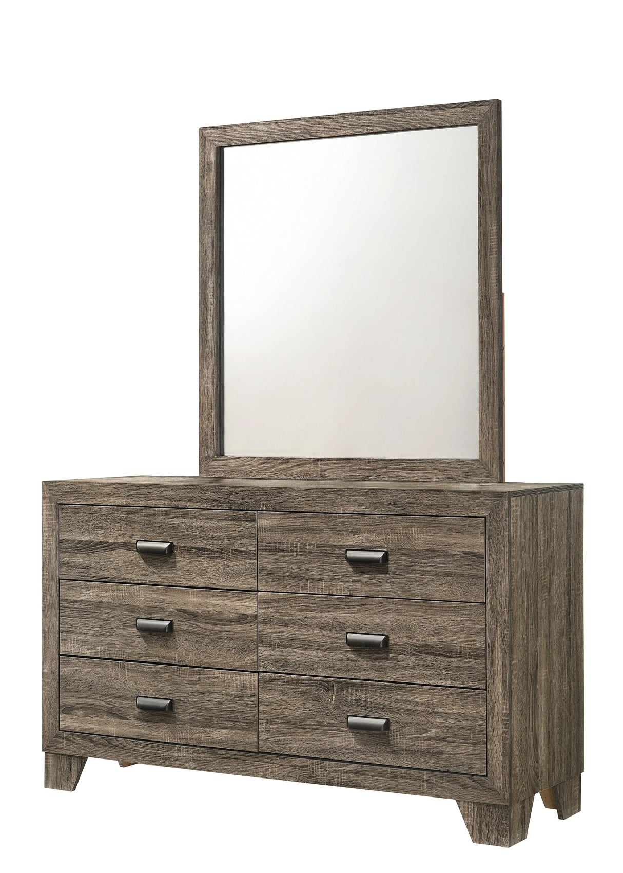 Millie Bedroom Set - Brown Cherry & Grey | Ocean Furniture Tampa