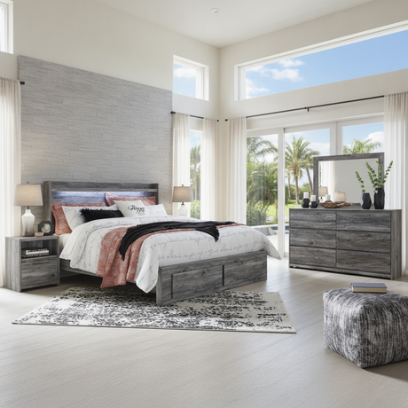 Baystorm Gray Storage Bedroom Set: Coastal Style & Financing in Orlando/Kissimmee