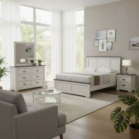 Leighton 4-Piece Transitional Bedroom Set Tampa | Ocean Furniture