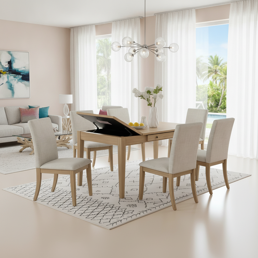 Discover the Natural Wood Extension Dining Set in Tampa at Ocean Furniture