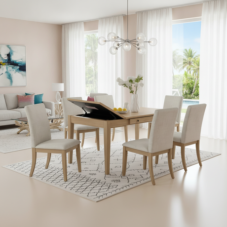 Discover the Natural Wood Extension Dining Set in Tampa at Ocean Furniture
