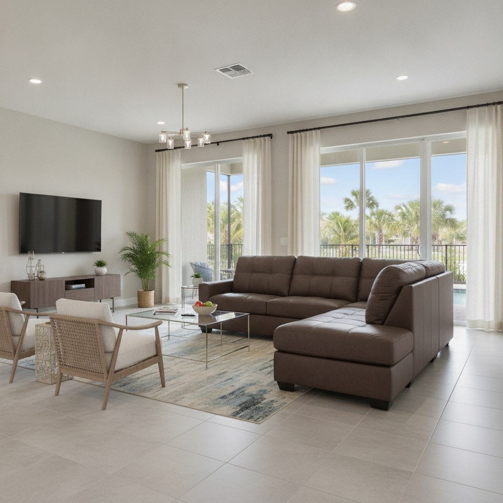 Seccional Barlin Mills: Confort y Estilo Costero para Tu Hogar en Orlando/Kissimmee