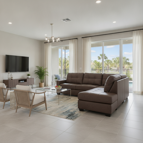 Seccional Barlin Mills: Confort y Estilo Costero para Tu Hogar en Orlando/Kissimmee