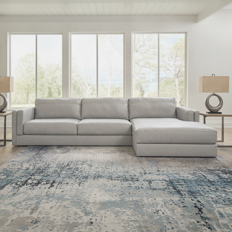 Seccional de Piel Amiata Glacier: Tu Guía de Muebles para el Clima de Florida en Fort Myers | Ocean Furniture