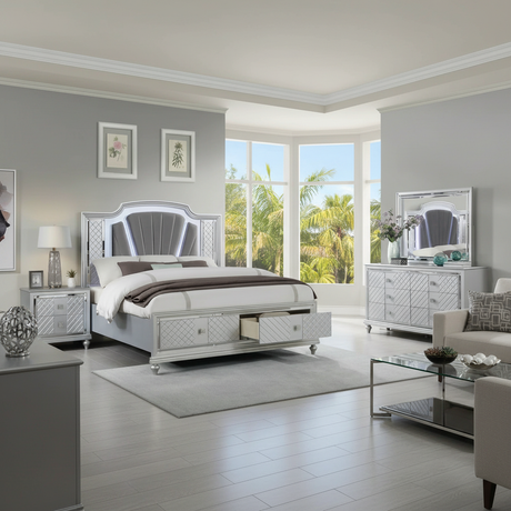 Juego de Dormitorio Neo Modern LED Tampa | Ocean Furniture Florida