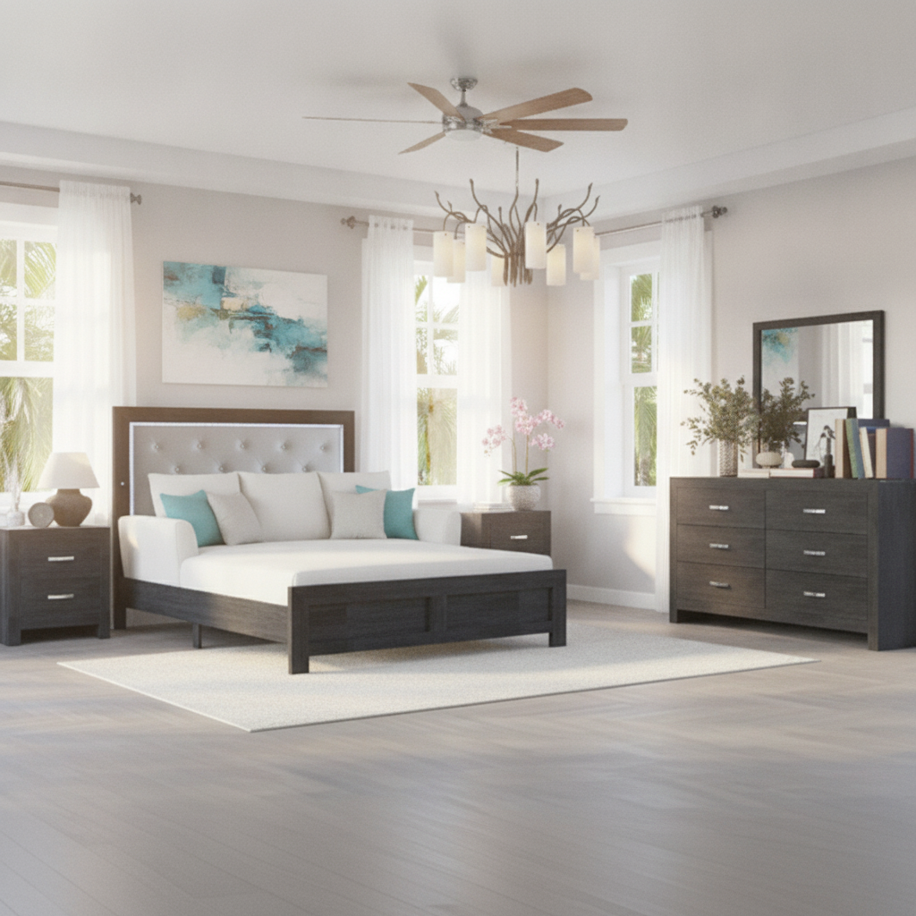 Paquete de Muebles Modernos Casa Completa Tampa | Sala, Comedor y Dormitorio | Ocean Furniture