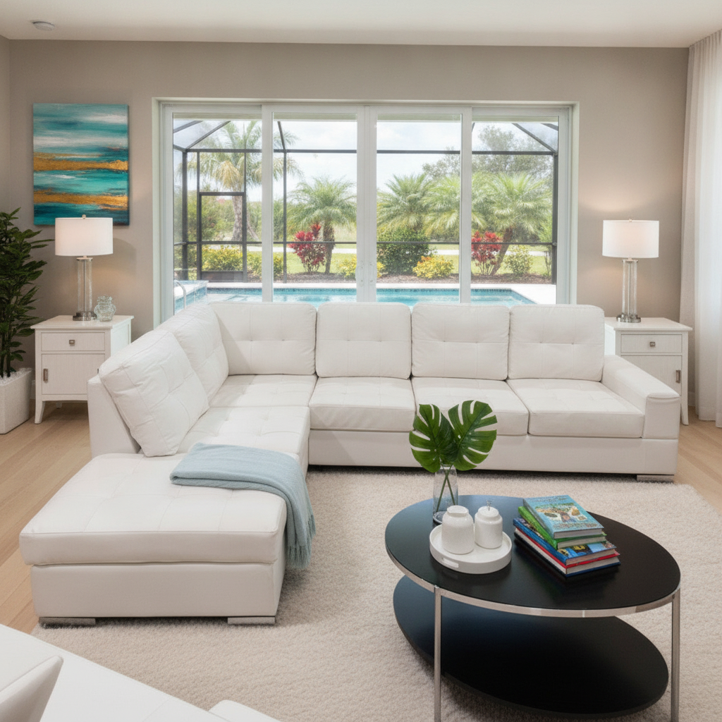 Myers Sectional: Estilo Moderno y Confort para su Hogar en Orlando | Ocean Furniture